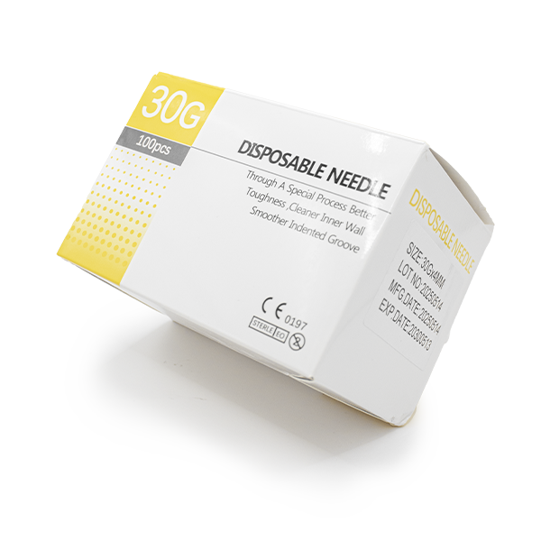 aguja hipodérmica desechable - insumos médicos